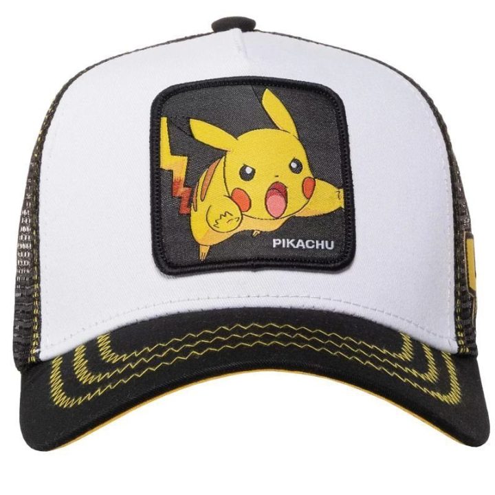 Vyriška kepurė su snapeliu Capslab Pokémon Pikachu, juoda