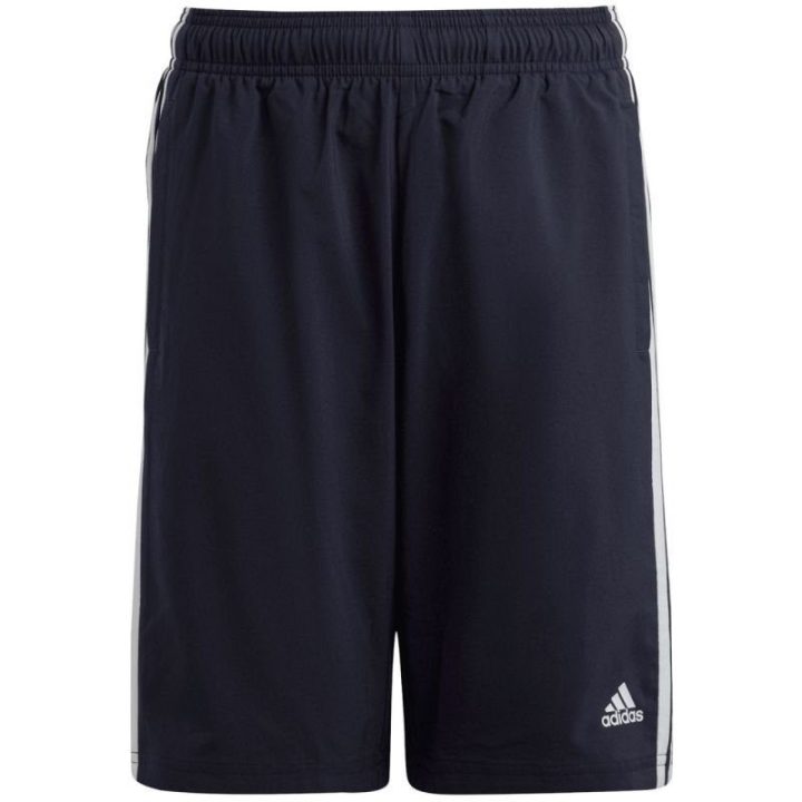 Vaikiški šortai adidas Essentials 3-Stripes Woven, tamsiai mėlyni