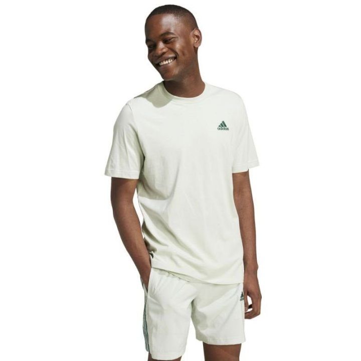Vyriški medvilniniai marškinėliai adidas Essentials, šviesiai žali