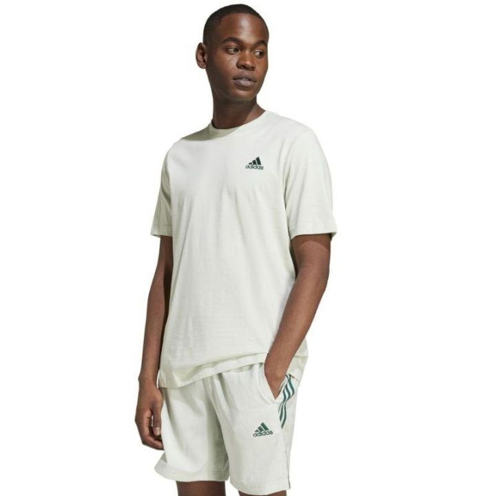 Vyriški medvilniniai marškinėliai adidas Essentials, šviesiai žali