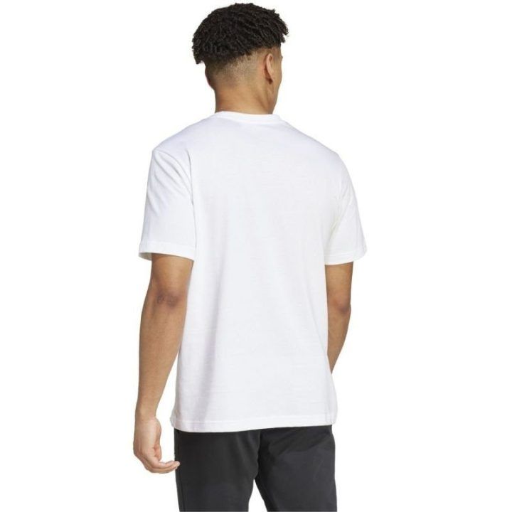 Vyriški medvilniniai marškinėliai adidas Tech Linear Graphic, balti