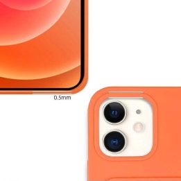 Kortelių dėklas Silikoninis piniginės dėklas su kortelių lizdu Dokumentai, skirtas Samsung Galaxy A22 4G Burgundy