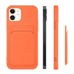 Kortelių dėklas Silikoninis piniginės dėklas su kortelių lizdu Dokumentai, skirtas Samsung Galaxy A22 4G Navy Blue
