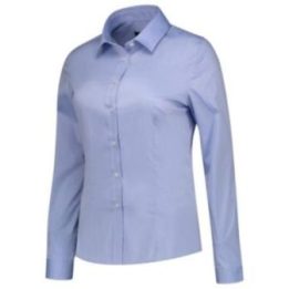 Moteriški marškiniai Malfini Fitted Stretch, mėlyni