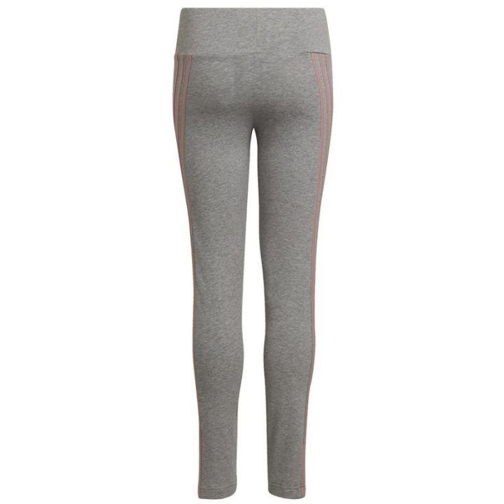 Prigludusios tamprės mergaitėms adidas 3S Tight, pilkos