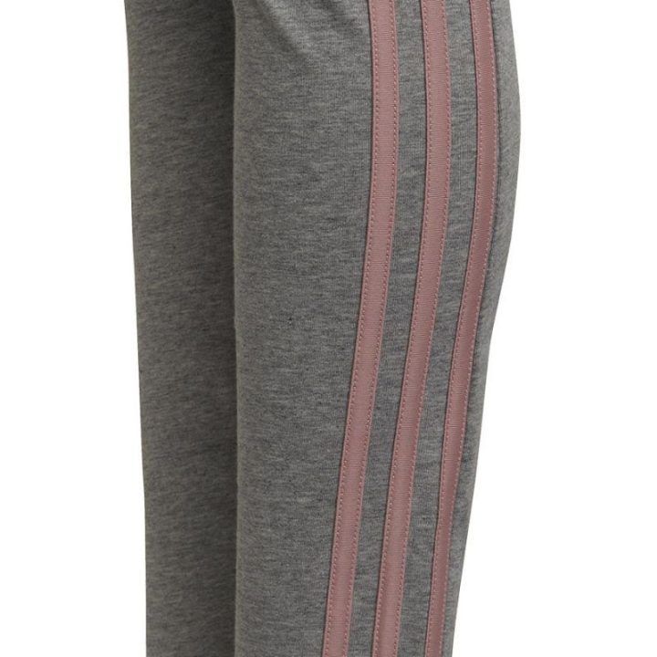 Prigludusios tamprės mergaitėms adidas 3S Tight, pilkos