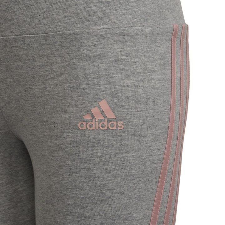 Prigludusios tamprės mergaitėms adidas 3S Tight, pilkos
