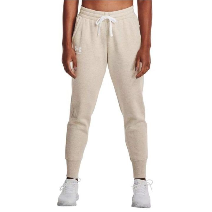 Moteriškos sportinės kelnės Under Armour Rival Fleece, smėlio