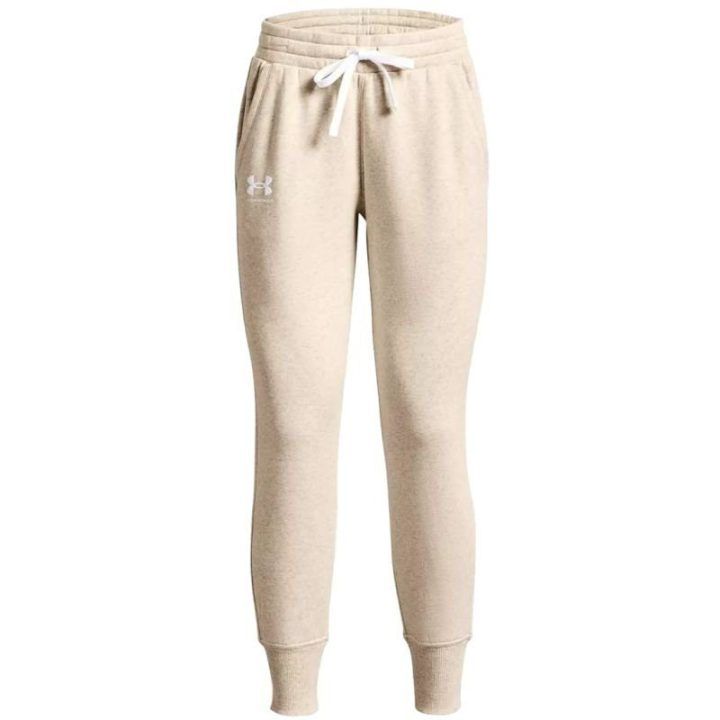 Moteriškos sportinės kelnės Under Armour Rival Fleece, smėlio