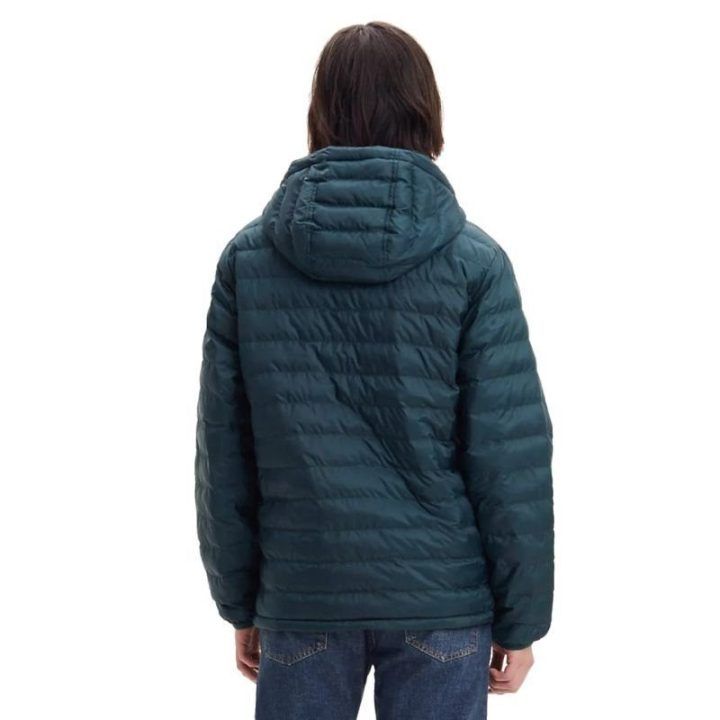 Vyriška laisvo kirpimo striukė su gobtuvu Levi's Presidio Packable, žalia