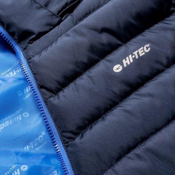 Vyriška striukė su reguliuojamu gobtuvu HI-TEC Michos, tamsiai mėlyna