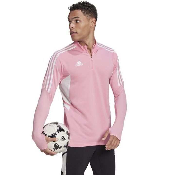Vyriškas džemperis su užtrauktuku adidas Condivo 22 Training, rožinis