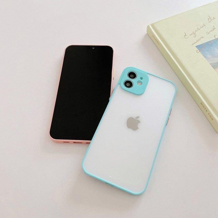 Milky Case silikoninis lankstus permatomas dėklas Samsung Galaxy A42 5G blue
