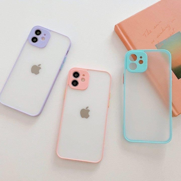 Milky Case silikoninis lankstus permatomas dėklas Samsung Galaxy A42 5G blue