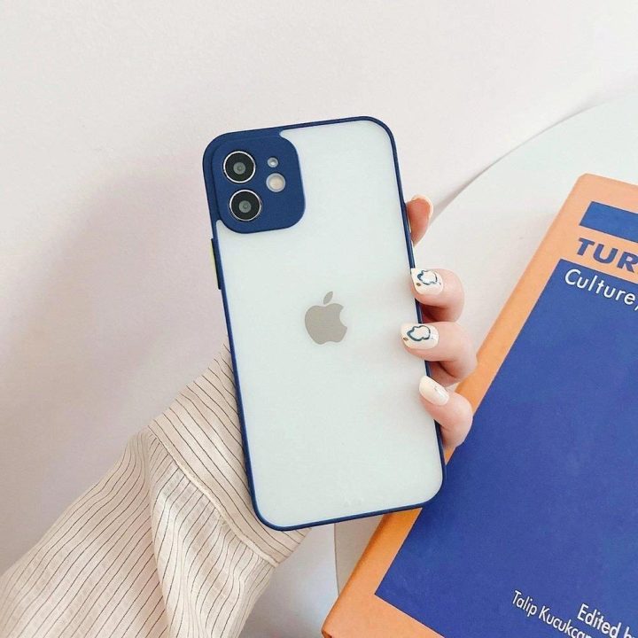 Milky Case Silikoninis lankstus permatomas dėklas Xiaomi Redmi 9T Navy Blue
