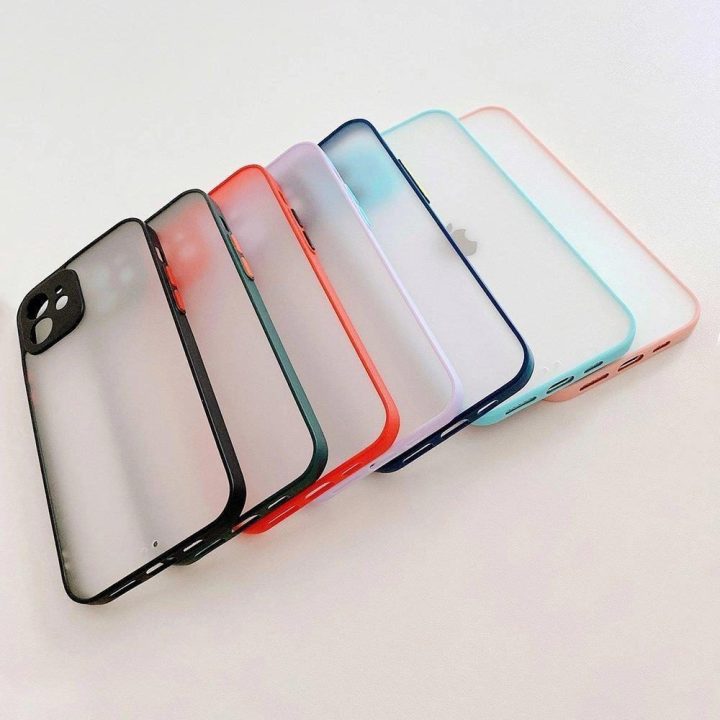 Milky Case silikoninis lankstus permatomas dėklas Samsung Galaxy A72 4G tamsiai mėlynas