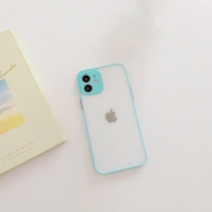Milky Case silikoninis lankstus permatomas dėklas Samsung Galaxy A72 4G mėlynas