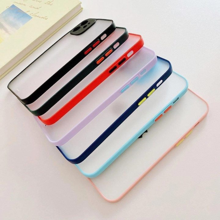 Milky Case silikoninis lankstus permatomas dėklas Samsung Galaxy A72 4G mėlynas