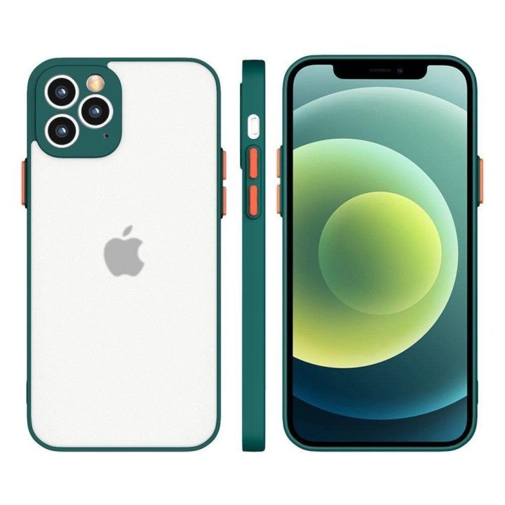 Milky Case silikoninis lankstus permatomas dėklas Samsung Galaxy A72 4G tamsiai žalias