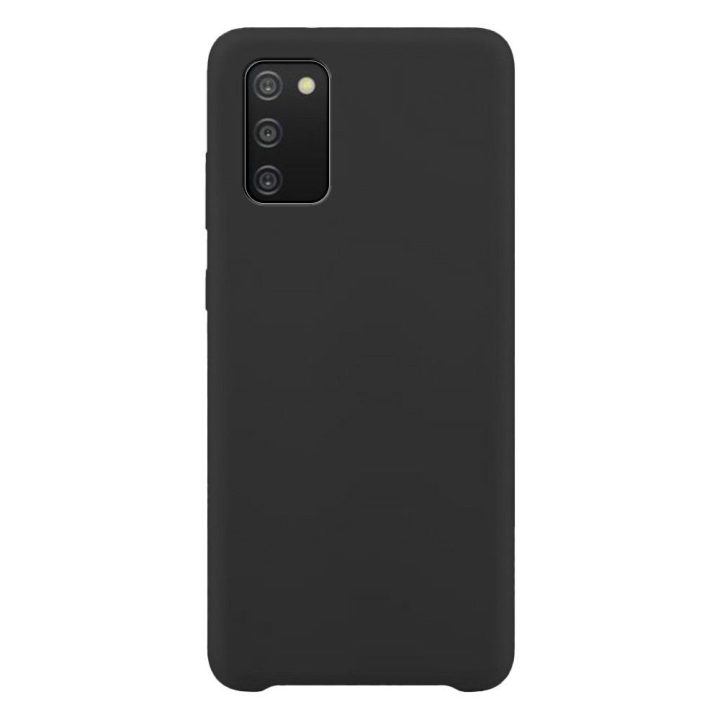 Silikoninis dėklas Minkštas lankstus guminis dangtelis skirtas Samsung Galaxy A03s black