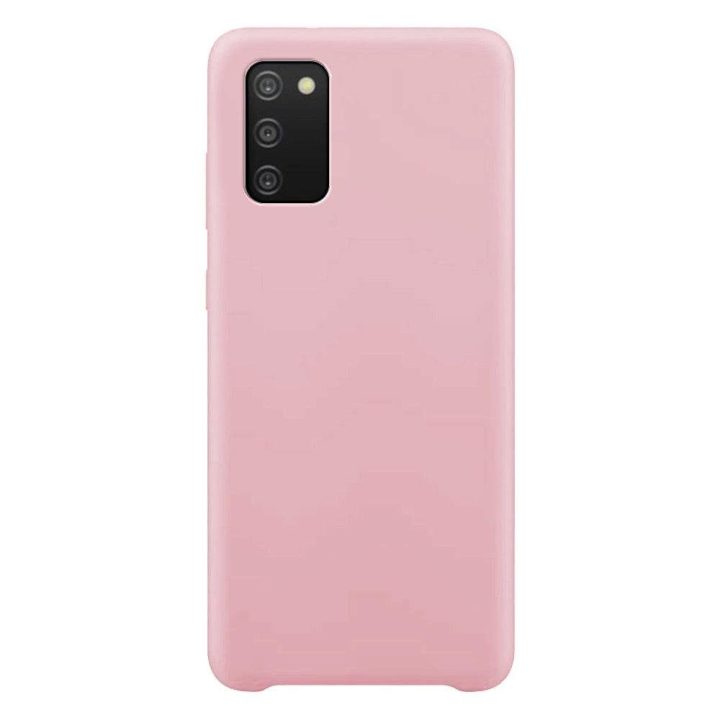 Silikoninis dėklas Minkštas lankstus guminis dangtelis skirtas Samsung Galaxy A03s pink