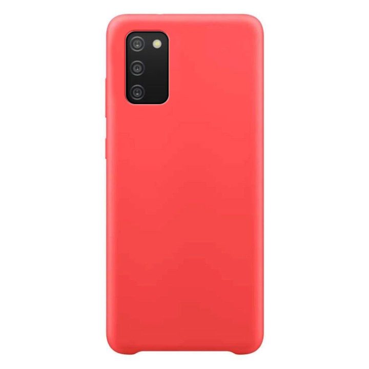 Silikoninis dėklas Minkštas lankstus guminis dangtelis, skirtas Samsung Galaxy A03s, raudonas