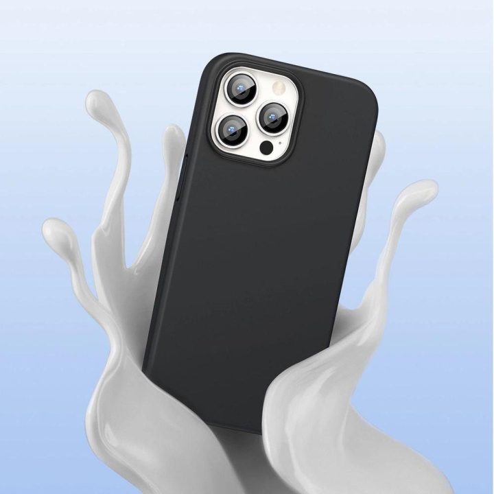Protective Silicone Case rubber flexible silicone case cover for iPhone 13 Pro Max black