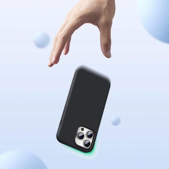 Protective Silicone Case rubber flexible silicone case cover for iPhone 13 Pro Max black