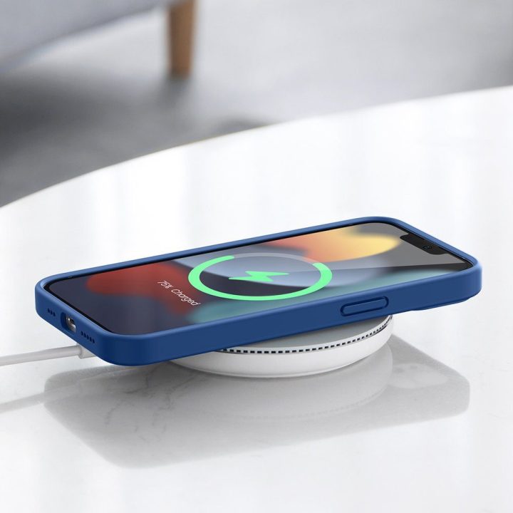 Protective Silicone Case rubber flexible silicone case cover for iPhone 13 Pro Max blue