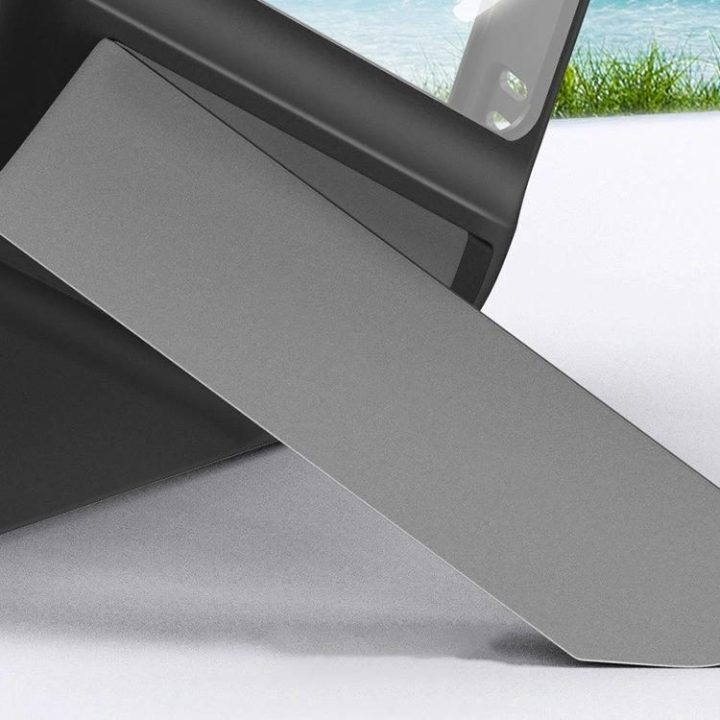 Fusion Kickstand dėklas iPhone 13 Pro kietasis dangtelis su geliniu rėmeliu ir stovu, juodas (90153)