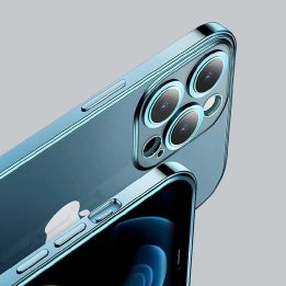 Chery veidrodinis dėklas, skirtas iPhone 13 Pro , metalinis rėmelis, sidabrinės spalvos (JR-BP908 sidabrinis)
