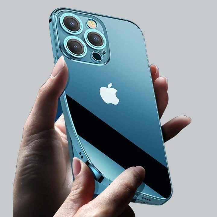 Chery veidrodinis dėklas, skirtas iPhone 13 Pro , metalinis rėmelis, sidabrinės spalvos (JR-BP908 sidabrinis)