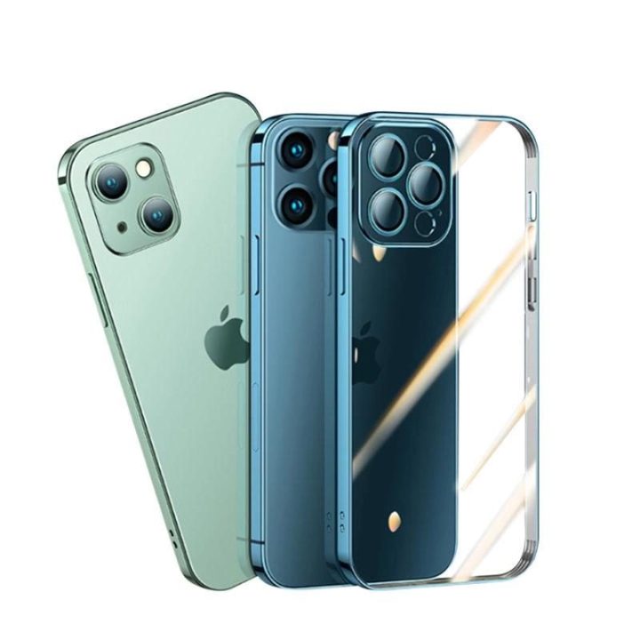 Chery veidrodinis dėklas, skirtas iPhone 13 Pro , metalinis rėmelis, sidabrinės spalvos (JR-BP908 sidabrinis)