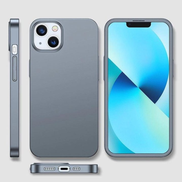 priekinis ir galinis dangtelis iPhone 13 + grūdinto stiklo ekrano apsauga, pilka (JR-BP927 trankus)