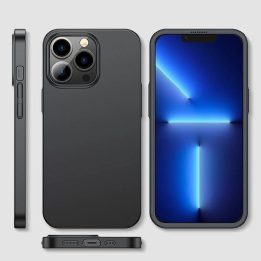 priekinis ir galinis dangtelis iPhone 13 Pro Max + grūdinto stiklo ekrano apsauga juoda (JR-BP928 juoda)
