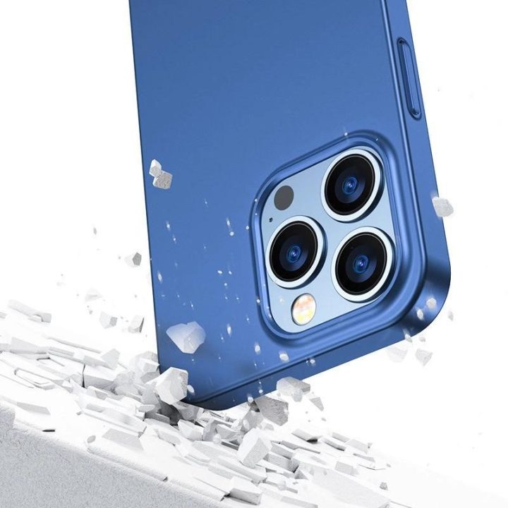 priekinis ir galinis dangtelis iPhone 13 Pro Max + grūdinto stiklo ekrano apsauga mėlyna (JR-BP928 blue)