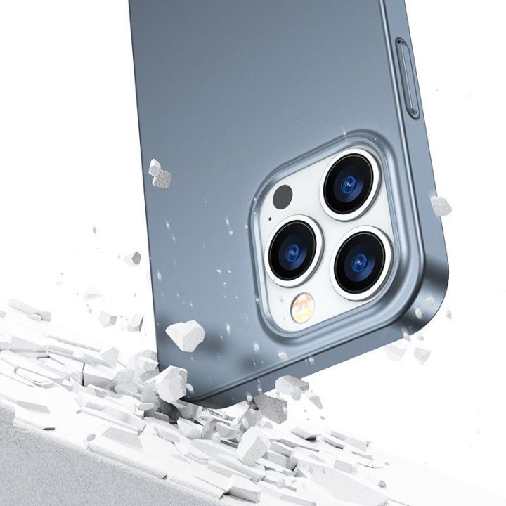 priekinis ir galinis dangtelis iPhone 13 Pro + grūdinto stiklo ekrano apsauga, pilka (JR-BP935 trankus)