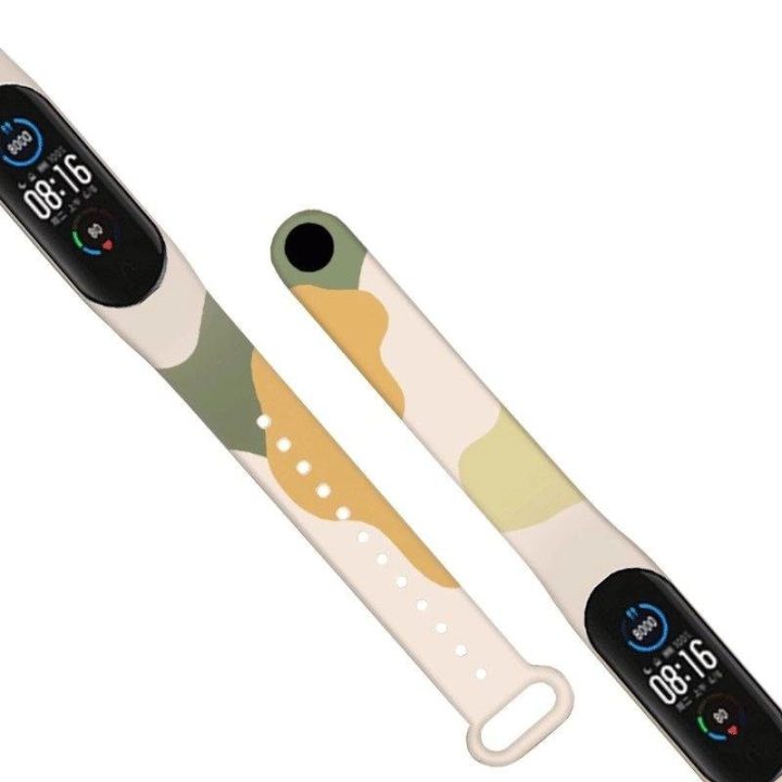 Dirželis Moro apyrankė Xiaomi Mi Band 4 / Mi Band 3 Silikoninis dirželis Camo Watch Bracelet (10)
