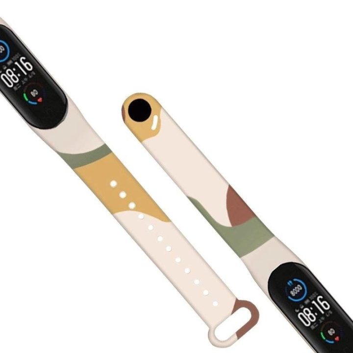 Xiaomi Mi Band 6 / Mi Band 5 silikoninis dirželis Camo laikrodžio apyrankė (7)