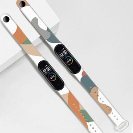 Dirželis Moro apyrankė Xiaomi Mi Band 6 / Mi Band 5 Silikoninis dirželis Camo Watch Bracelet (10)