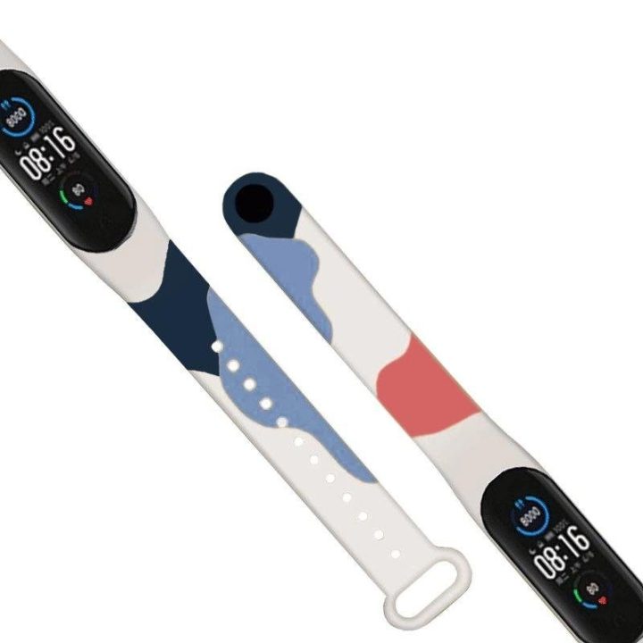 Dirželis Moro apyrankė Xiaomi Mi Band 6 / Mi Band 5 Silikoninis dirželis Camo Watch Bracelet (10)