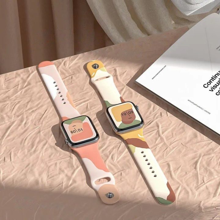 Dirželis Moro juosta Apple Watch Ultra / 9 / 8 / 7 / 6 / SE / 5 / 4 / 3 / 2 (49 mm / 45 mm / 44 mm / 42 mm) Silikoninis dirželis