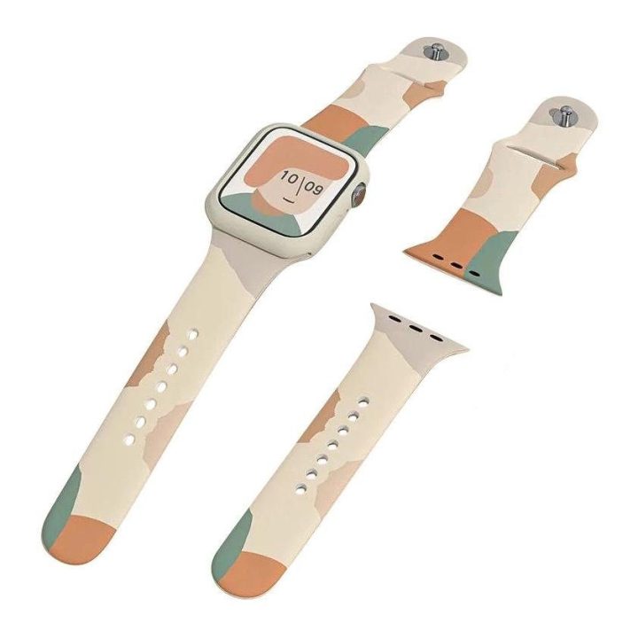 Dirželis Moro juosta Apple Watch Ultra / 9 / 8 / 7 / 6 / SE / 5 / 4 / 3 / 2 (49 mm / 45 mm / 44 mm / 42 mm) Silikoninis dirželis