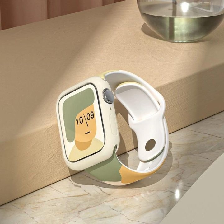 Dirželis Moro juosta Apple Watch 9 / 8 / 7 / 6 / SE / 5 / 4 / 3 / 2 (41 mm / 40 mm / 38 mm) Silikoninis dirželis Laikrodžio apyr