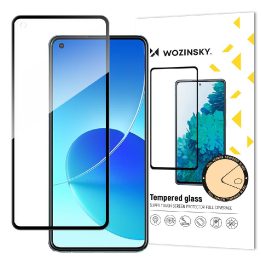 Grūdintas stiklas su rėmeliu, skirtas Oppo Reno6 4G , juodos spalvos