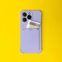 Kortelės šarvų dėklas dėklas, skirtas iPhone 13 mini kortelių piniginei, silikoninis oro krepšys, šarvų dėklas, oranžinis