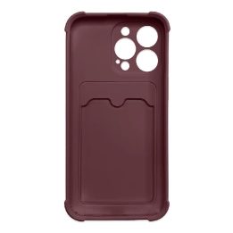 Xiaomi Redmi 10X 4G / Xiaomi Redmi Note 9 Card Wallet Silicone Armor Cover Air Bag Raspberry