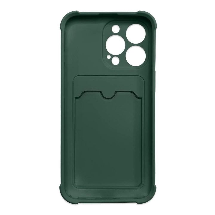 Xiaomi Redmi 10X 4G / Xiaomi Redmi Note 9 Card Wallet Silicone Armor Cover Air Bag Green