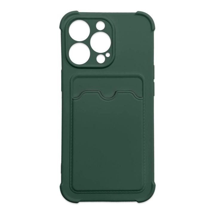Xiaomi Redmi 10X 4G / Xiaomi Redmi Note 9 Card Wallet Silicone Armor Cover Air Bag Green