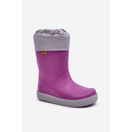 Vaikiški guminiai batai su pamušalu Sniego banga Gokids 981 Purple